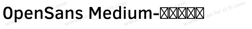 0penSans Medium字体转换